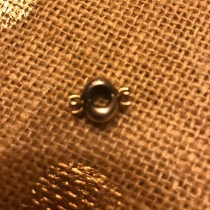 Pandora Sterling, Gold and Pink Birthstone Charm